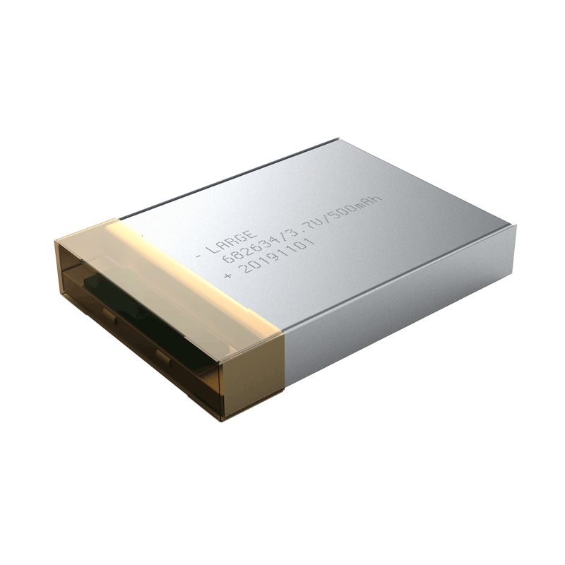 3.7V 500mAh 682634 寵物追蹤器聚合物鋰電池，鈷酸鋰材料